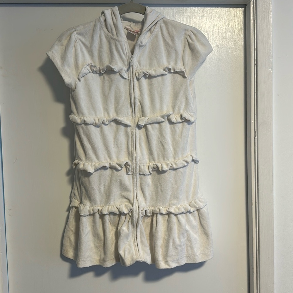 Guc: hooded terry cloth  swim/beach coverup junior size 14